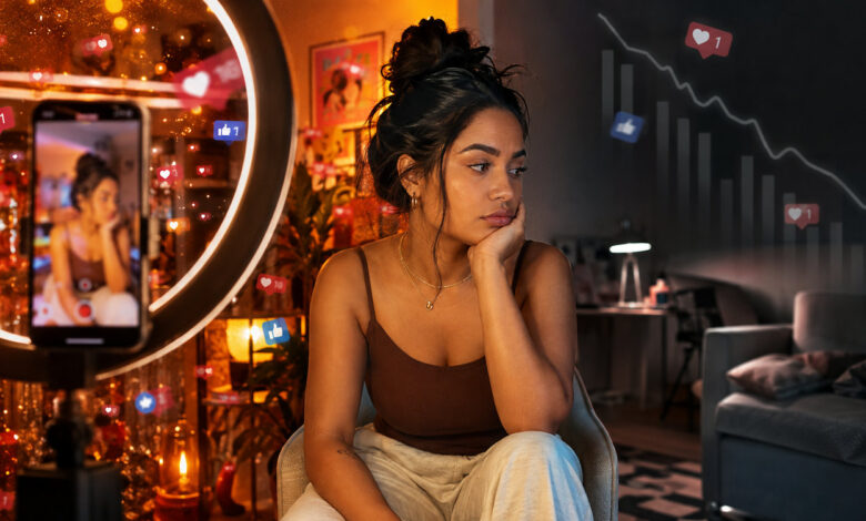 Influenciadora observa queda no alcance após deixar de viralizar nas redes sociais