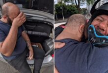 “Eu orei por isso!”: motorista não segura as lágrimas ao ganhar dinheiro de surpresa para pagar o aluguel 9 Valentim entrega R$250 a motorista Edpo na Marginal Pinheiros após alternador do carro quebrar