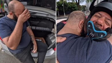 “Eu orei por isso!”: motorista não segura as lágrimas ao ganhar dinheiro de surpresa para pagar o aluguel 3 Valentim entrega R$250 a motorista Edpo na Marginal Pinheiros após alternador do carro quebrar